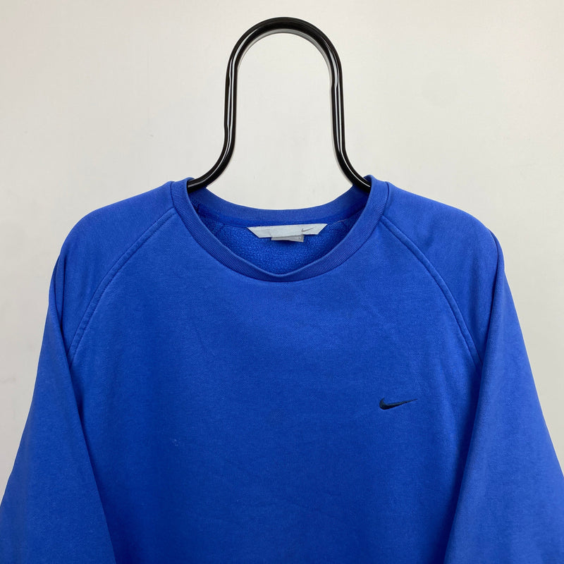 Vintage Nike Sweatshirt Blue XXL