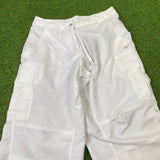 Vintage Nike Parachute Cargo Joggers White XXS