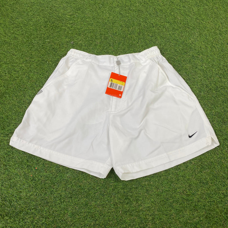 Vintage Nike Challenge Court Shorts White Medium