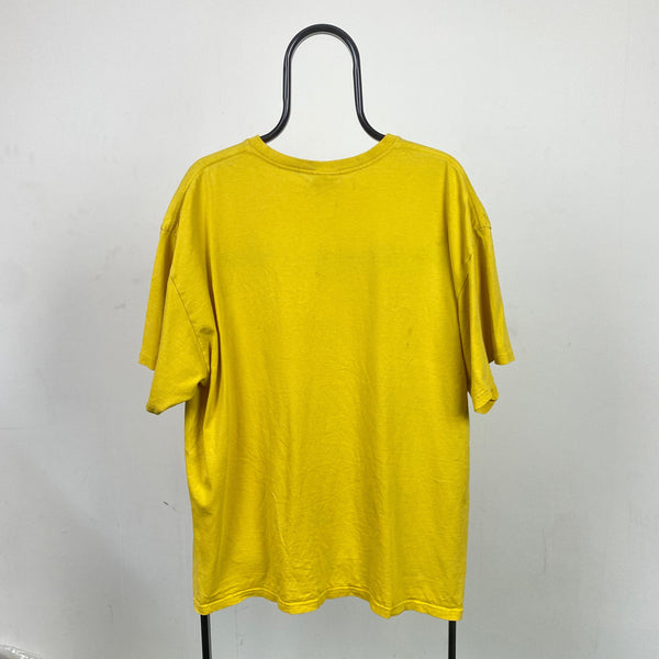 Vintage Nike Graphic T-Shirt Yellow XL