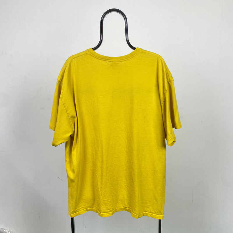 Vintage Nike Graphic T-Shirt Yellow XL