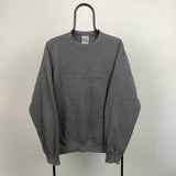 Vintage Nike Heavyweight Sweatshirt Grey Medium