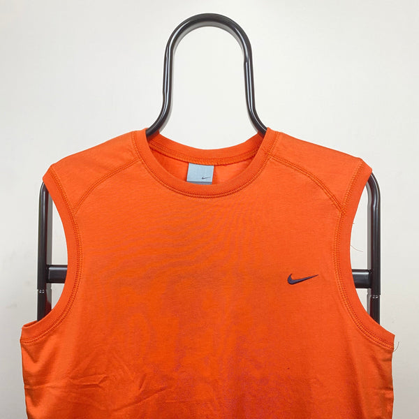 Vintage Nike Vest T-Shirt Orange XS