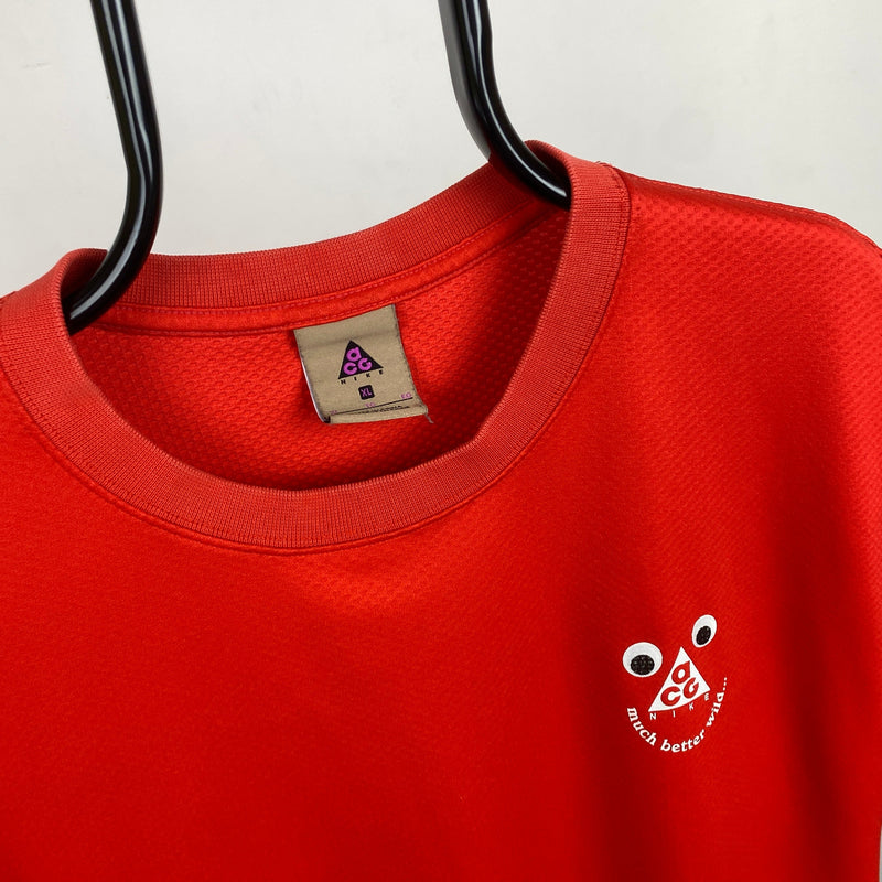 Vintage Nike ACG T-Shirt Red XL