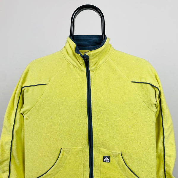 Vintage Nike ACG Fleece Sweatshirt Yellow XS