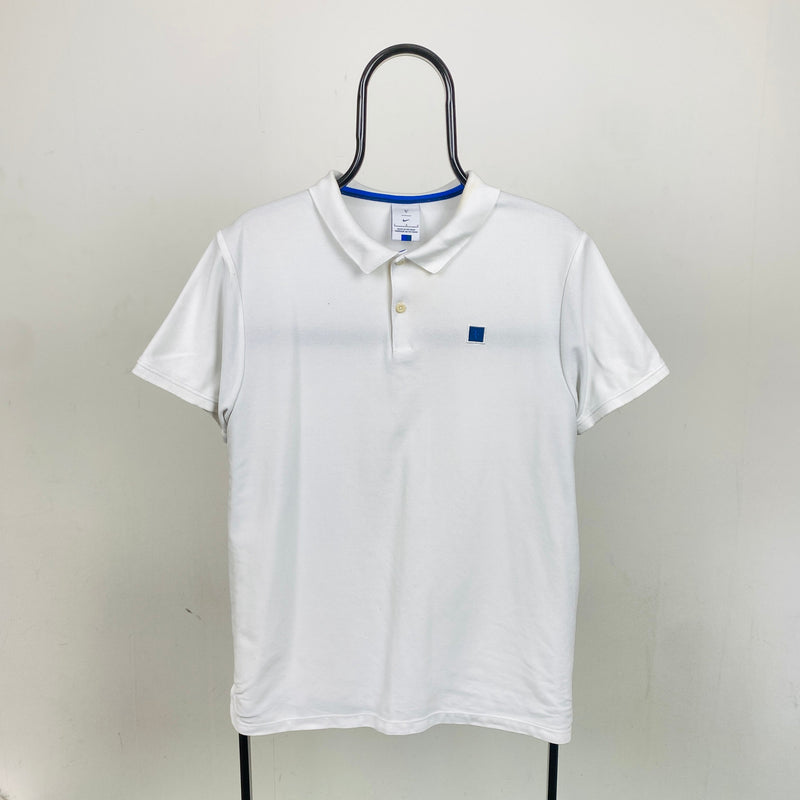 Vintage Nike Roger Federer Polo Shirt T-Shirt White Large