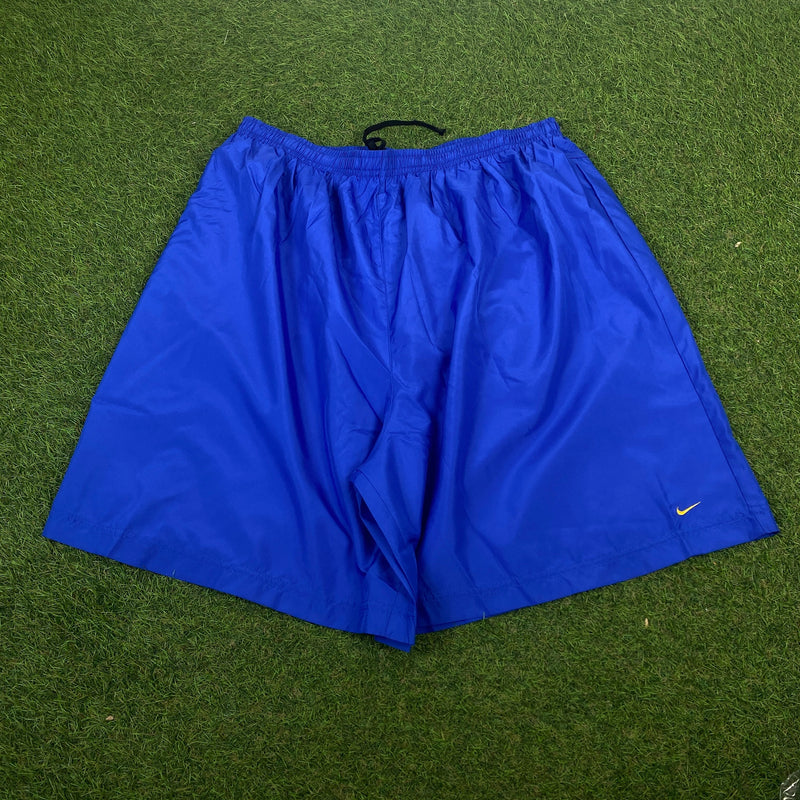 Vintage Nike Nylon Shorts Blue XL