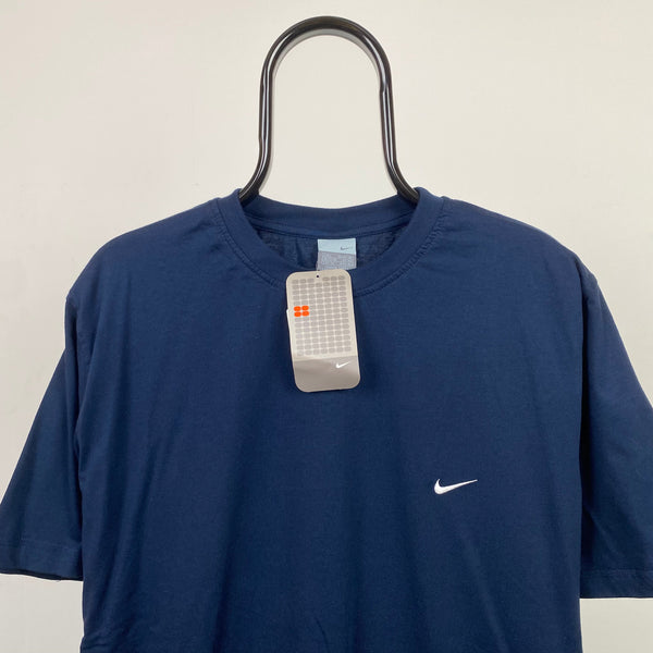 Vintage Nike T-Shirt Dark Blue Large