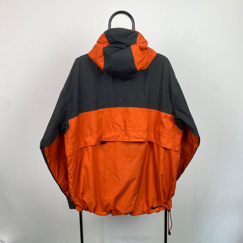 Vintage Nike ACG Packable Coat Jacket Orange Large