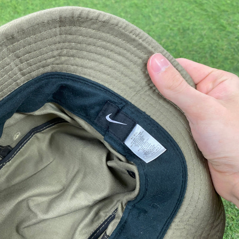 Vintage Nike Bucket Hat Green Brown