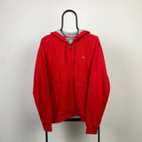 Vintage Nike Zip Up Hoodie Red XL