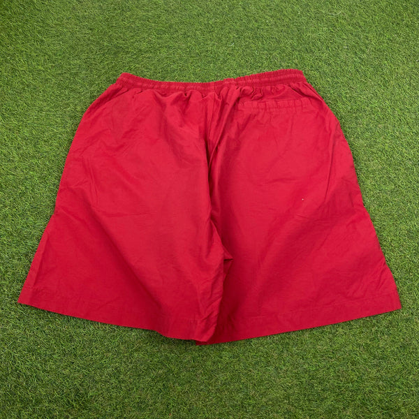 Vintage Nike Tennis Court Shorts Red XL