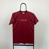 Vintage Nike Script T-Shirt Red XS