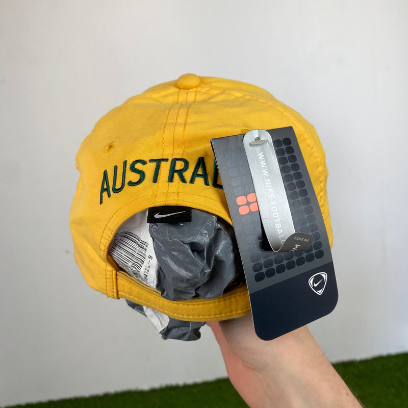 Vintage Nike Australia Football Hat Yellow