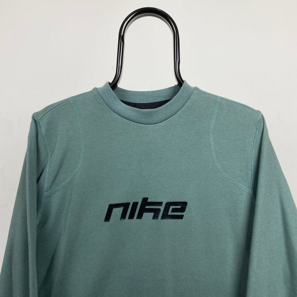 Vintage Nike Sweatshirt Green XS