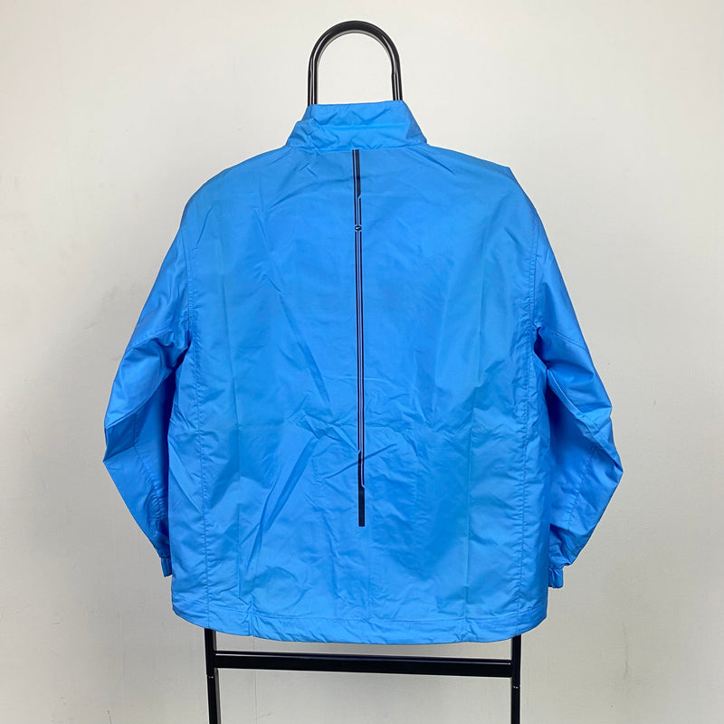 Vintage Nike Hex Windbreaker Jacket Baby Blue XS