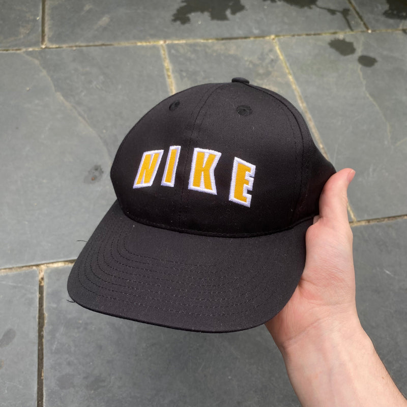 Vintage Nike Spell Out Hat Black