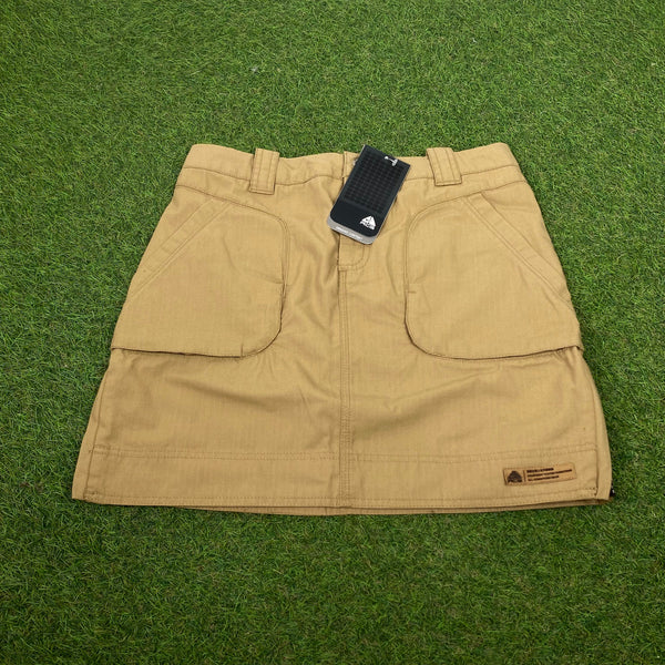 Vintage Nike ACG Cargo Skirt Brown XL