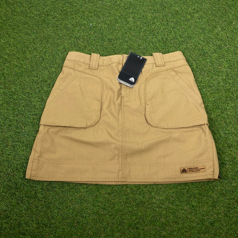 Vintage Nike ACG Cargo Skirt Brown XL