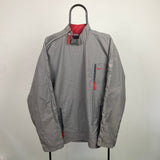 Vintage Nike Hex Side Winder Windbreaker Jacket Grey XL