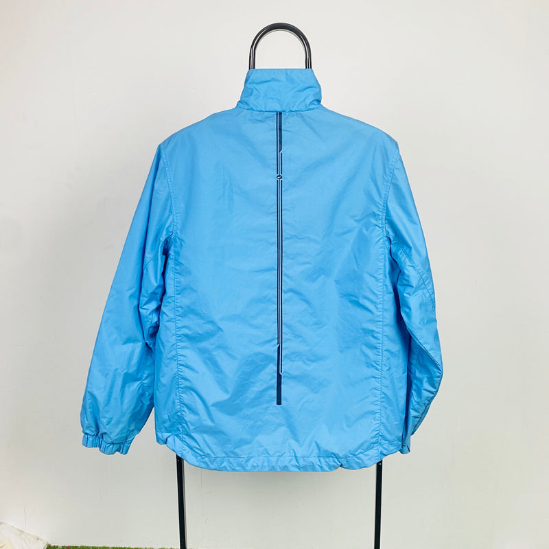 Vintage Nike Hex Windbreaker Jacket Blue Small