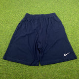 Vintage Nike Cotton Shorts Blue Medium