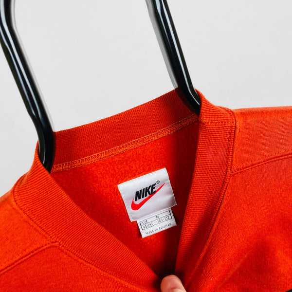 Vintage Nike Sweatshirt Orange XS