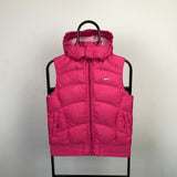 Vintage Nike Puffer Gilet Jacket Pink XS