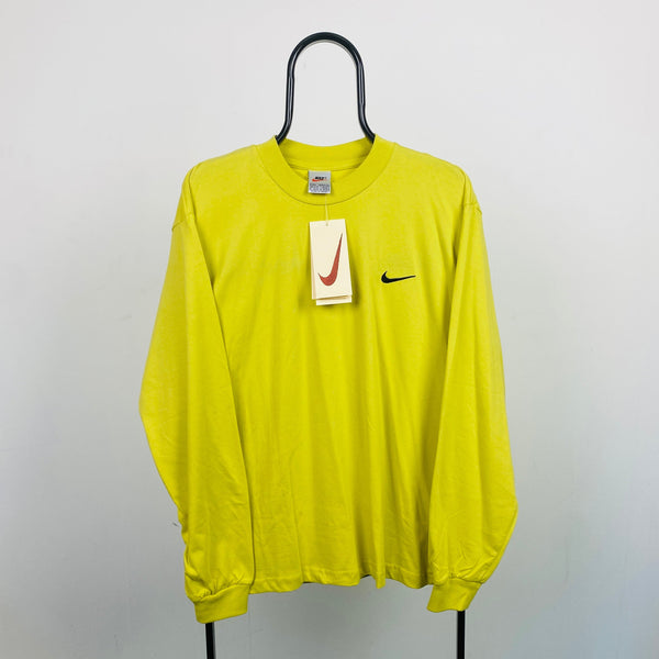 Vintage Nike Longsleeve T-Shirt Green Medium