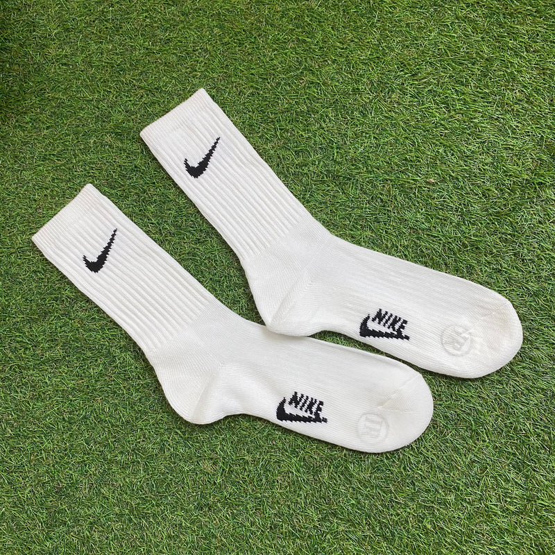 Vintage Nike Socks White