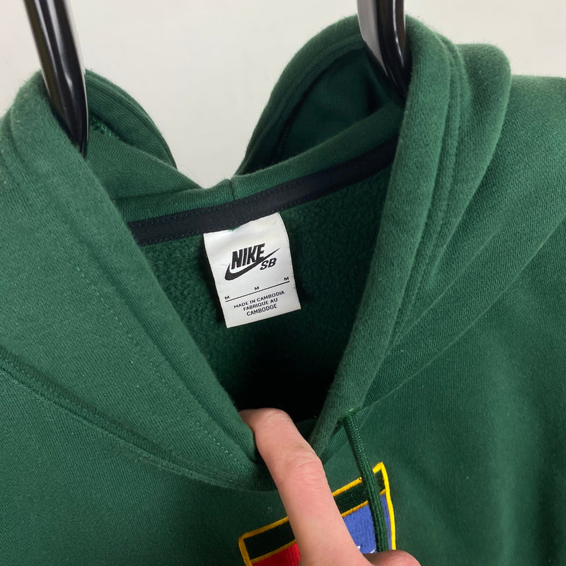 Vintage Nike Court Hoodie Green Medium