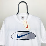 Vintage Nike Swoosh T-Shirt White Small