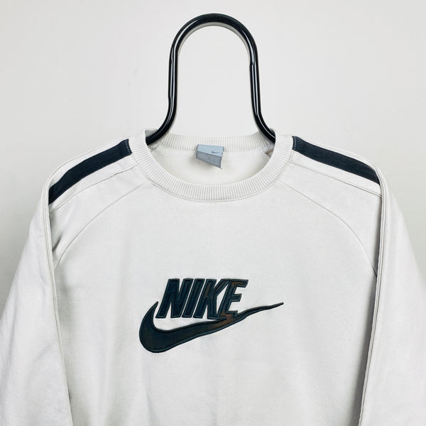 Vintage Nike Sweatshirt White Small