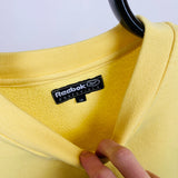 Retro Reebok Sweatshirt Pale Yellow Large