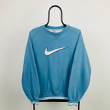 Vintage Nike Sweatshirt Blue Small