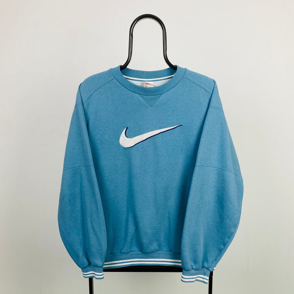 Vintage Nike Sweatshirt Blue Small