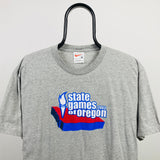 Vintage Nike Oregon T-Shirt Grey Medium