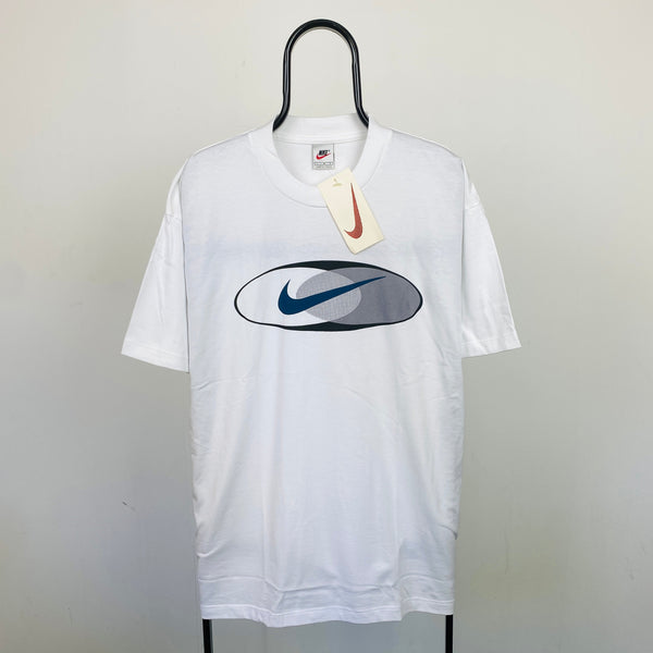 Vintage Nike Swoosh T-Shirt White Large