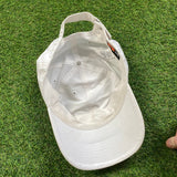 Vintage Nike Metal Swoosh Hat White