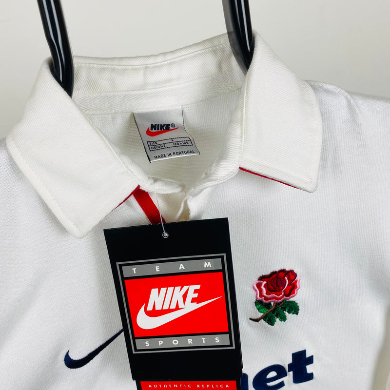 Vintage Nike England Rugby Shirt T-Shirt White XXS