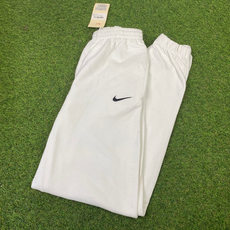 Vintage Nike Cotton Joggers White XL