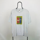 Vintage Nike Court T-Shirt Stone Grey XL