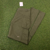 Vintage Nike Parachute Joggers Green XS