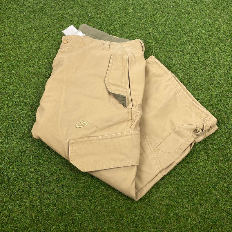 Vintage Nike Cargo Shorts Brown XL