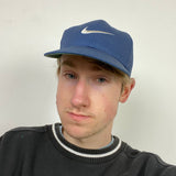 Vintage Nike Baseball Cap Hat Blue