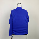 Vintage Nike Dri-Fit 1/4 Zip Sweatshirt Blue Medium