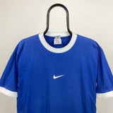 Vintage Nike Ronaldo T-Shirt Blue Medium