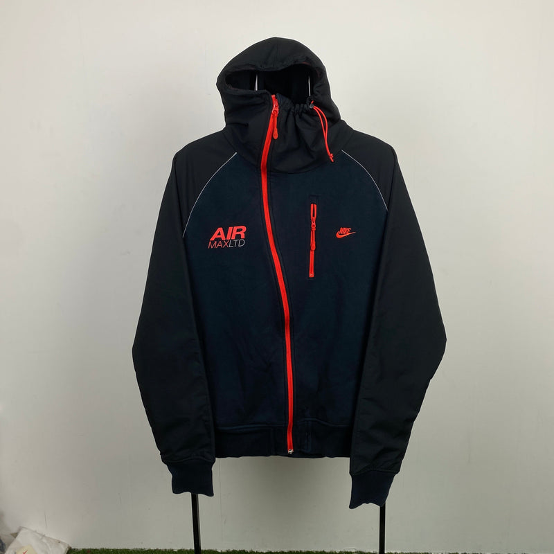 Vintage Nike Air Max Side Winder Hoodie Jacket Black XL