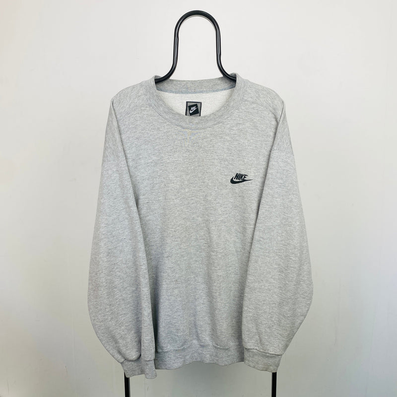 Vintage Nike Sweatshirt Grey XXL