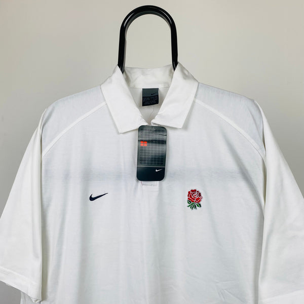 Vintage Nike 2003 England Rugby T-Shirt White XXL